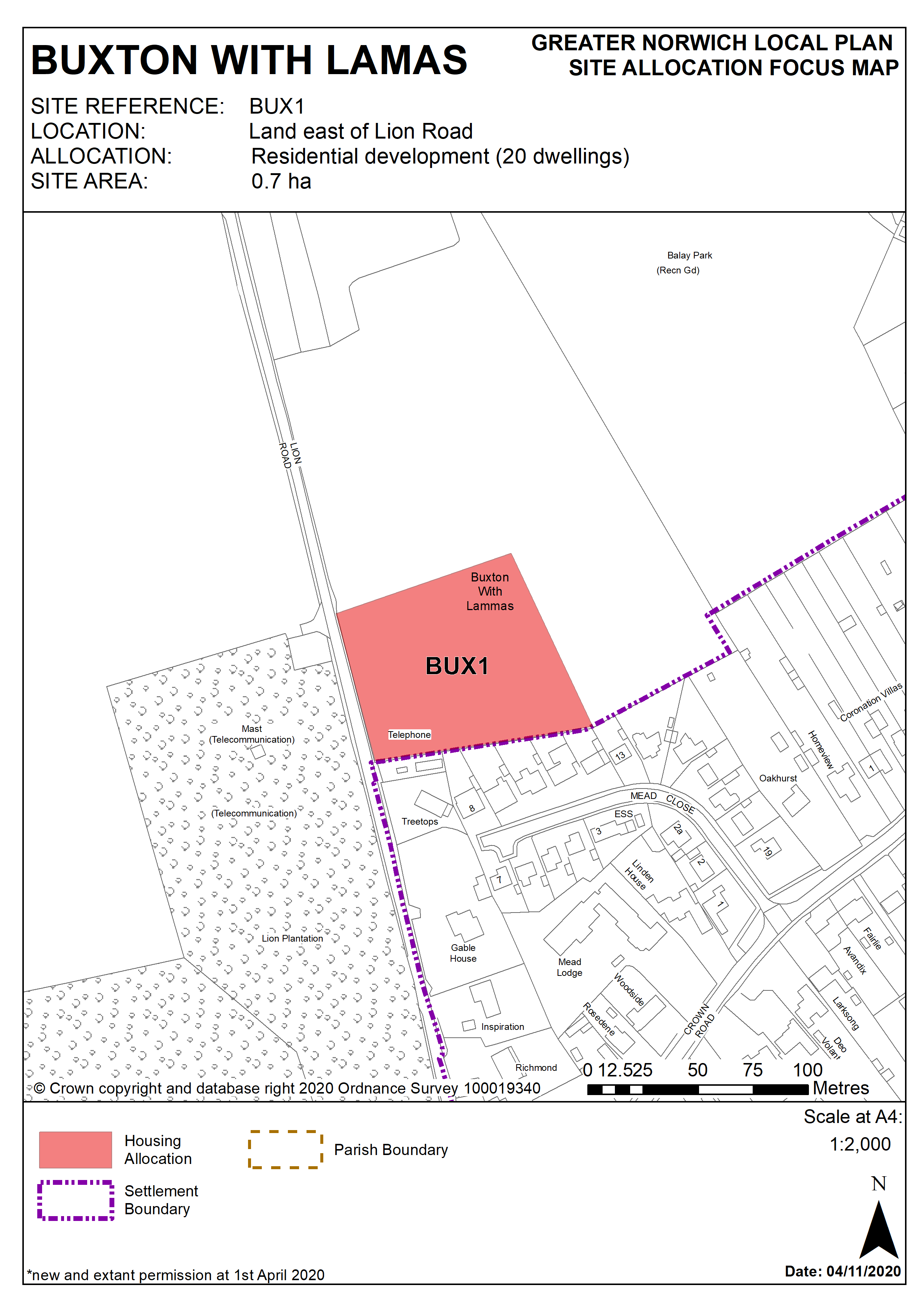 BUX1 Policy  Map