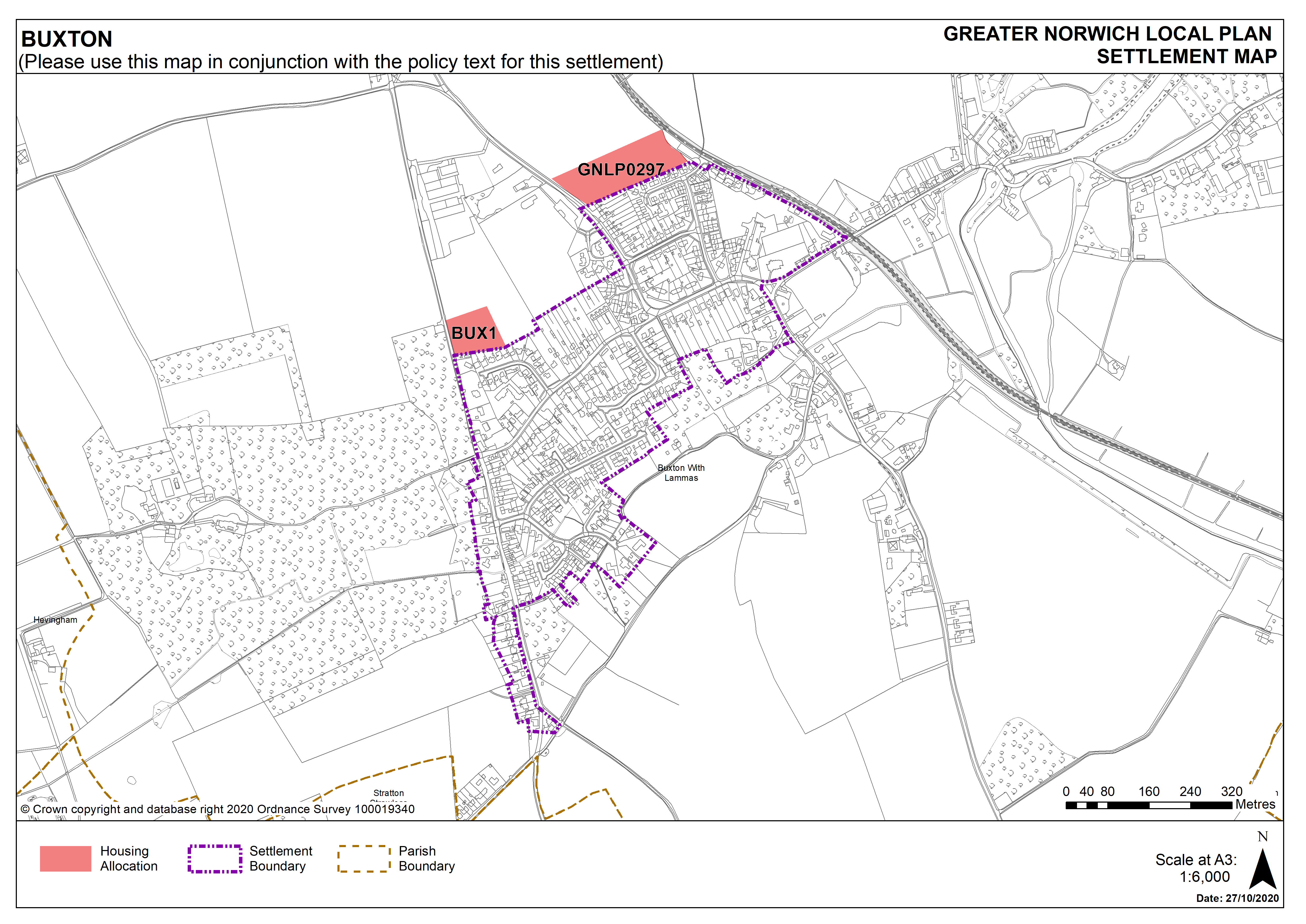 Buxton Settlement Map