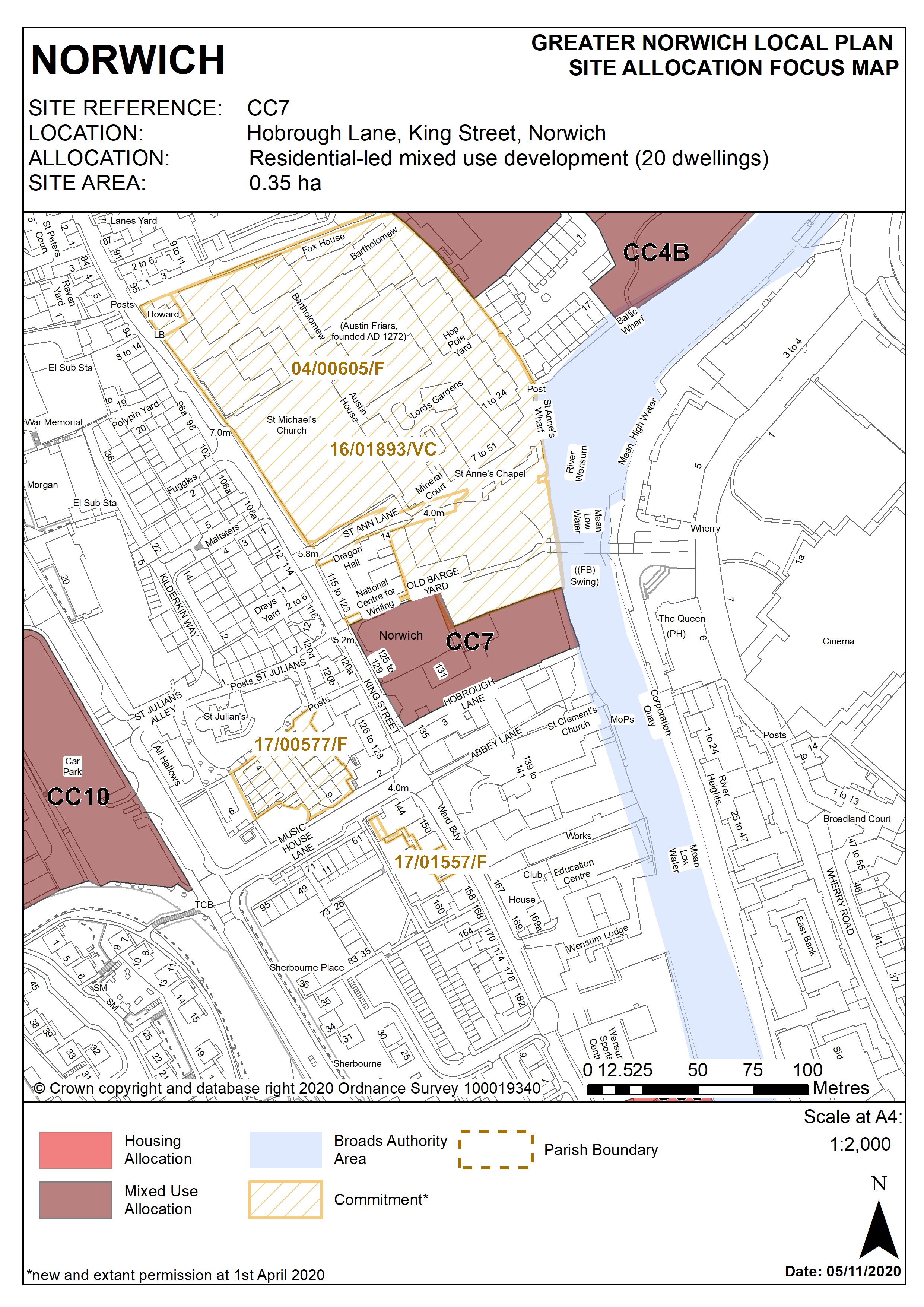 Policy CC7 Map