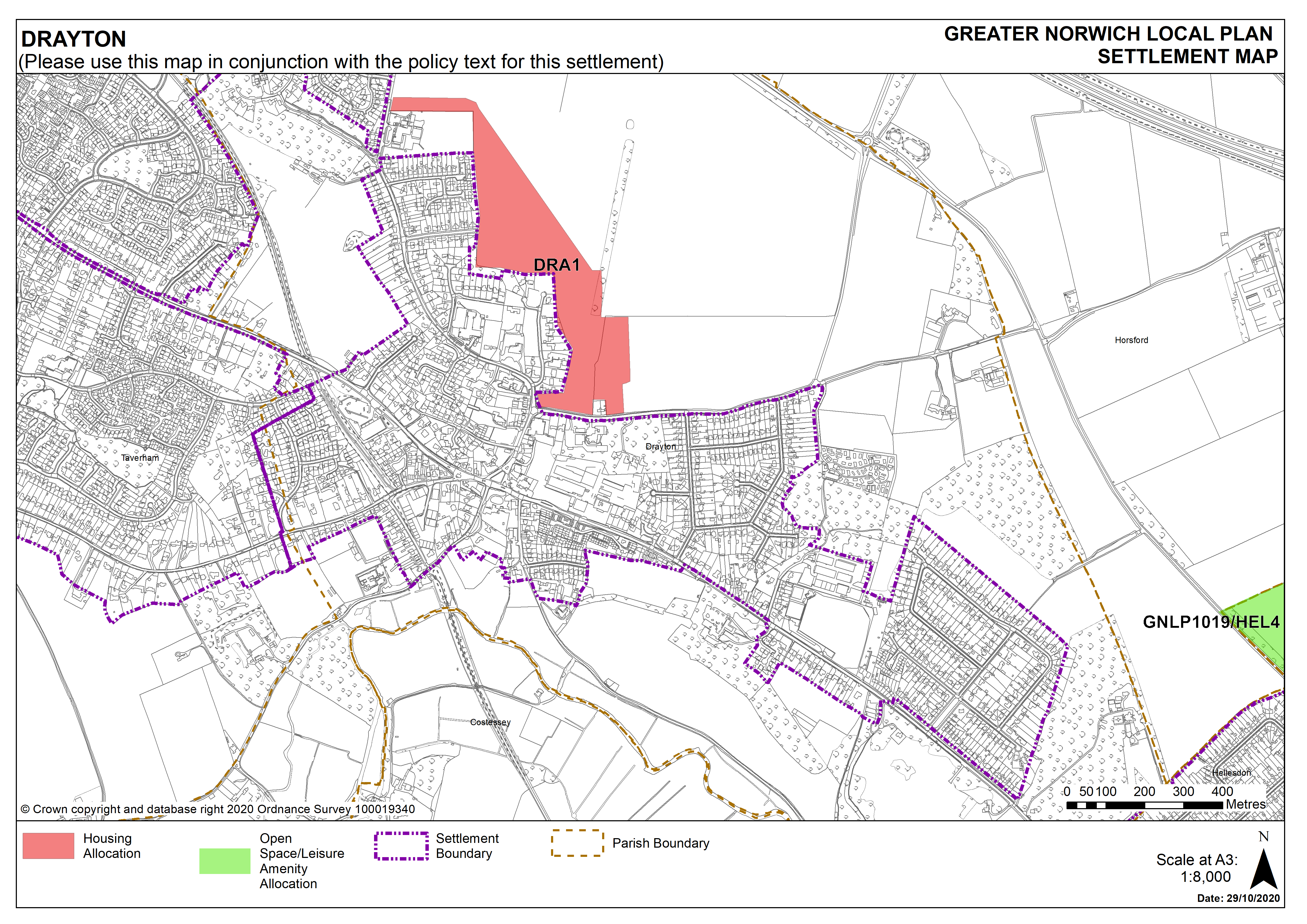 Drayton Settlement Map
