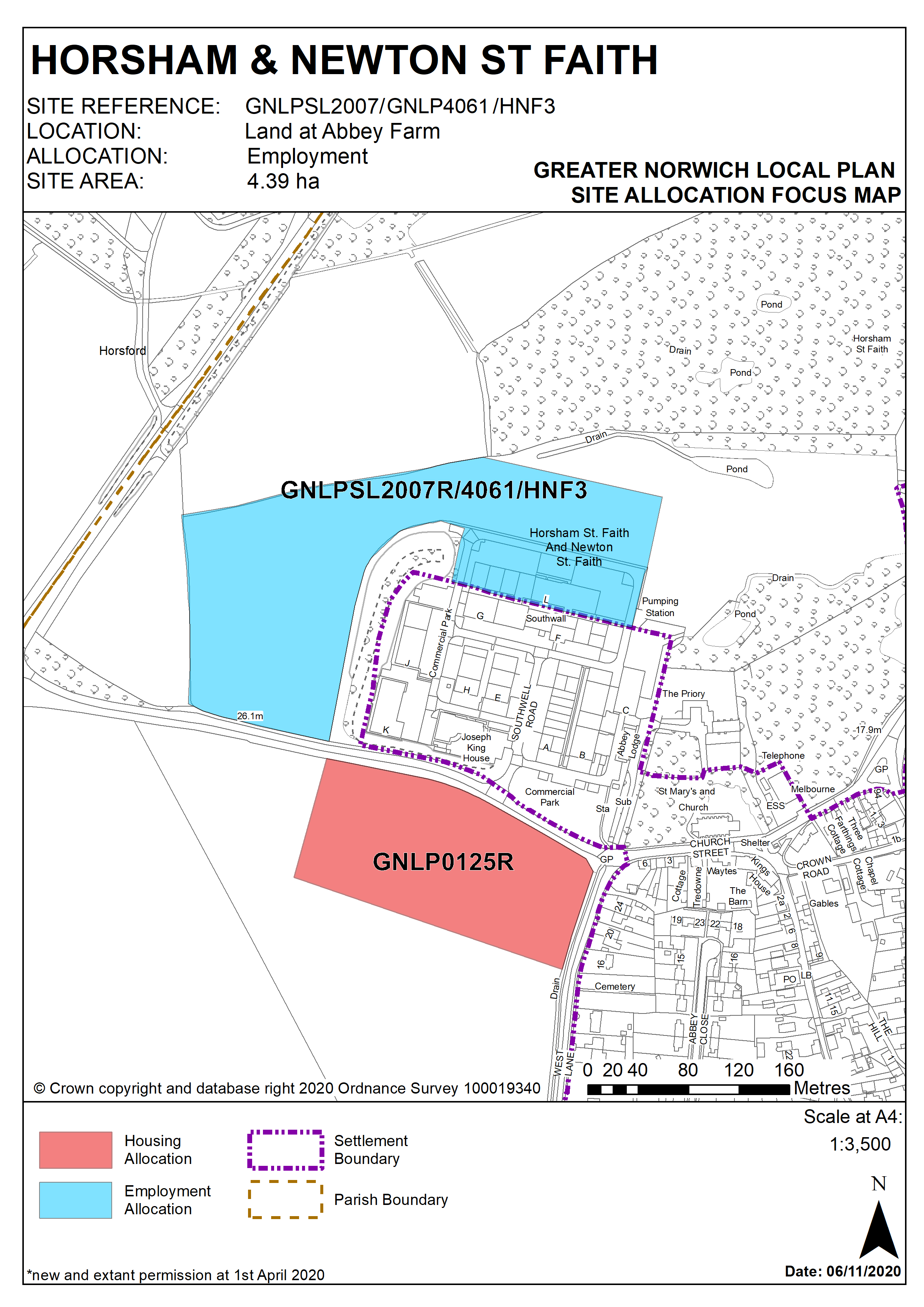 Policy SL2007/GNLP4061/HNF3 Map