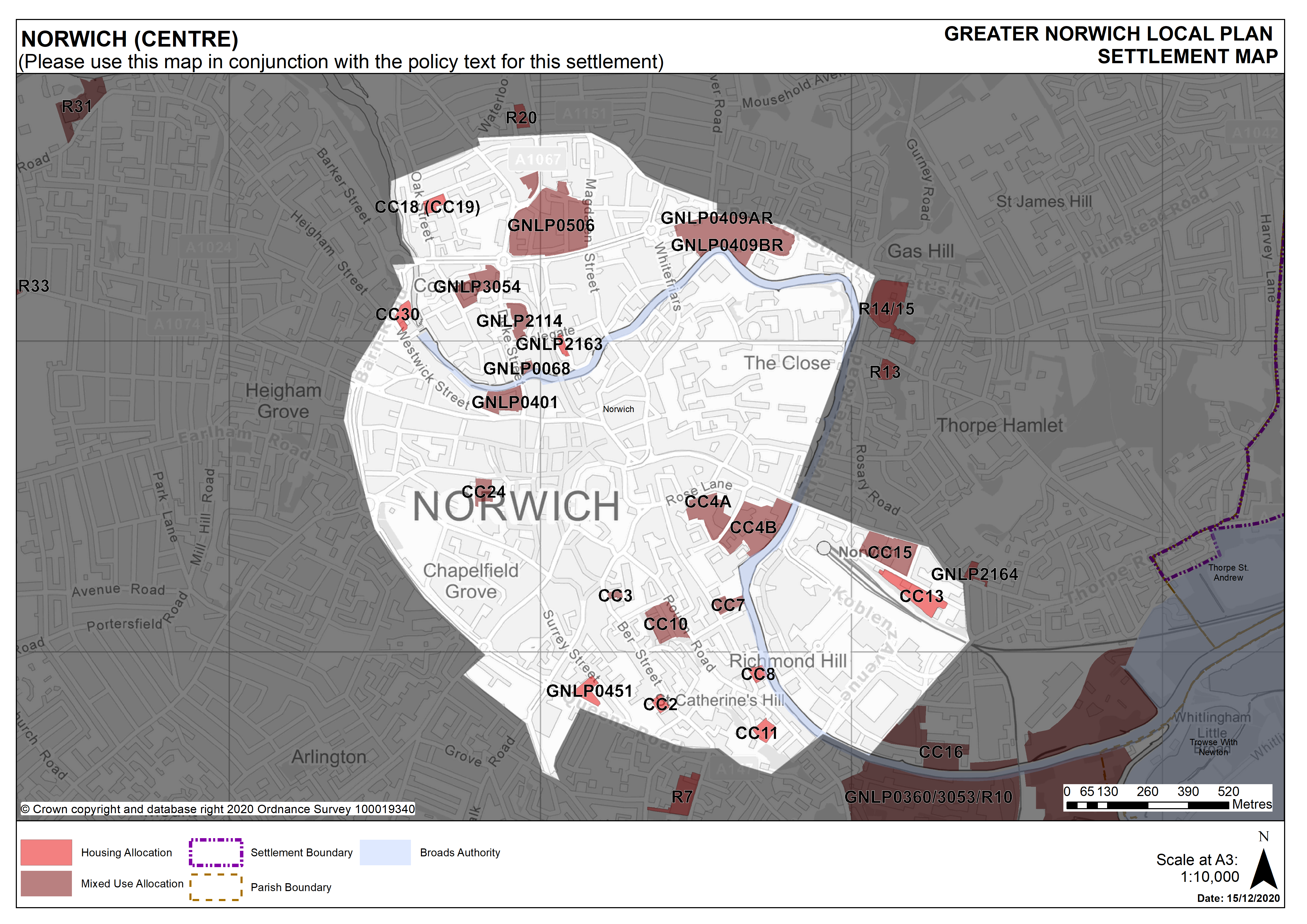 Norwich Settlement Map