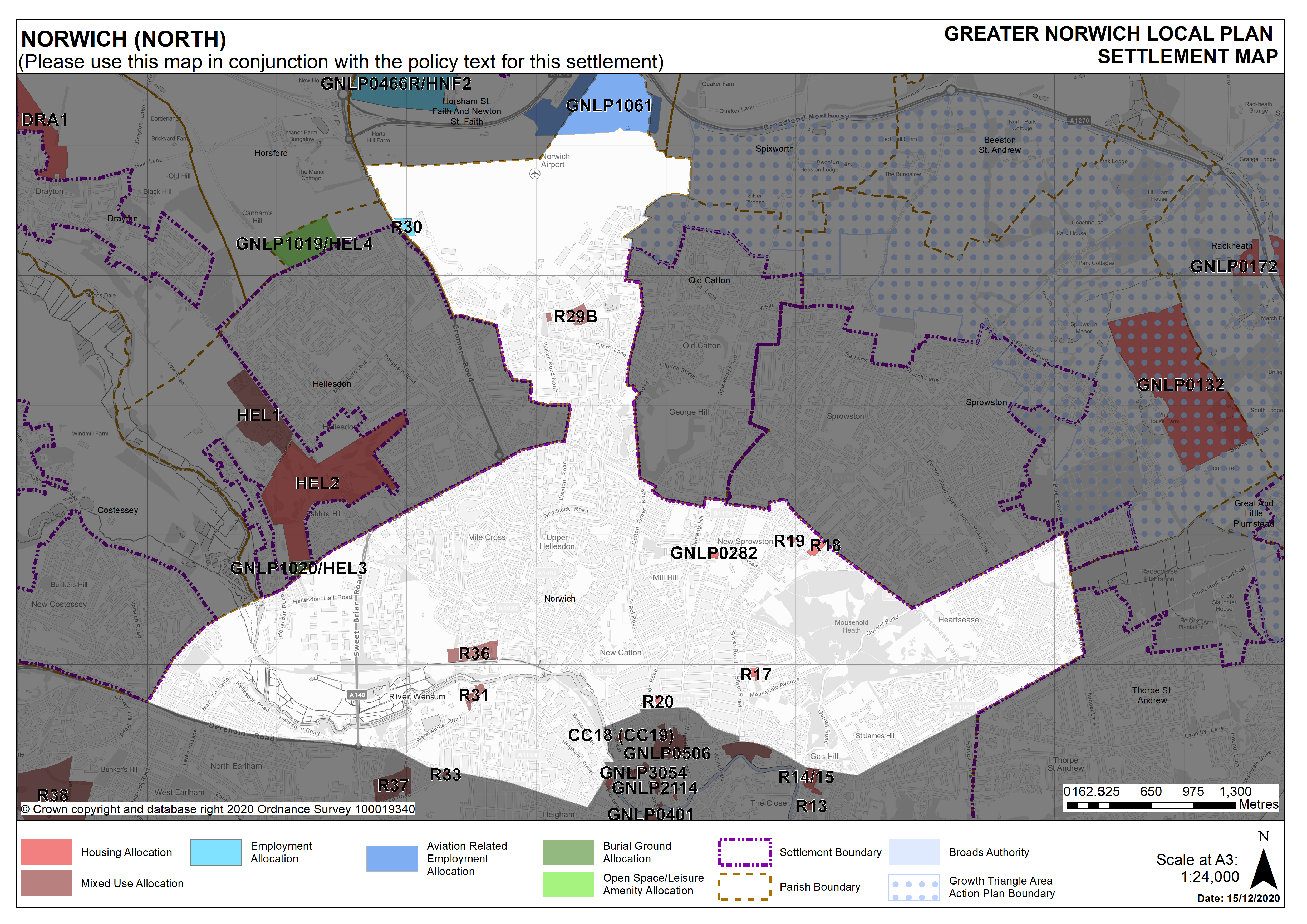 Norwich Settlement Map