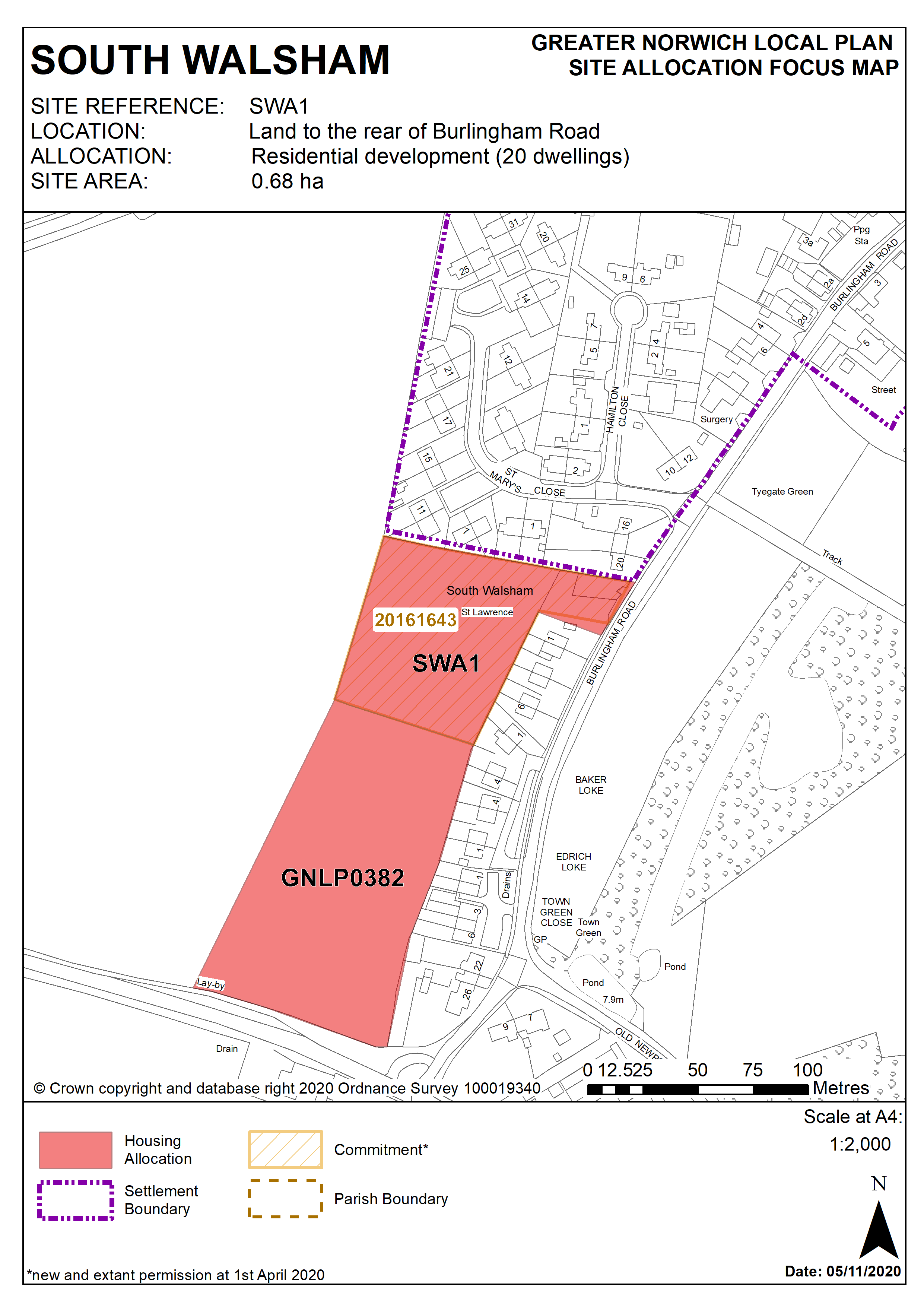 Policy SWA1 Map