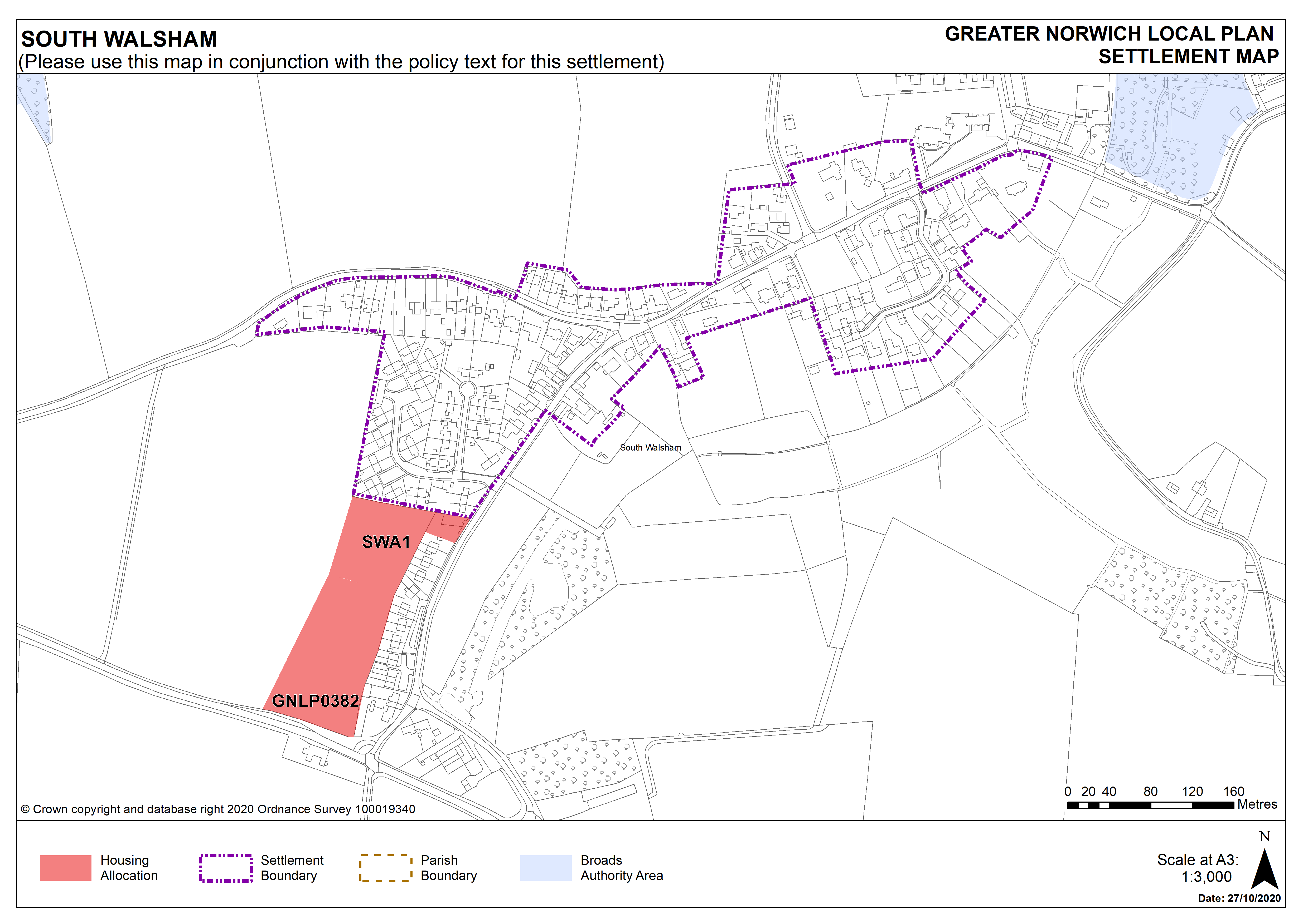 South Walsham Settlement Map