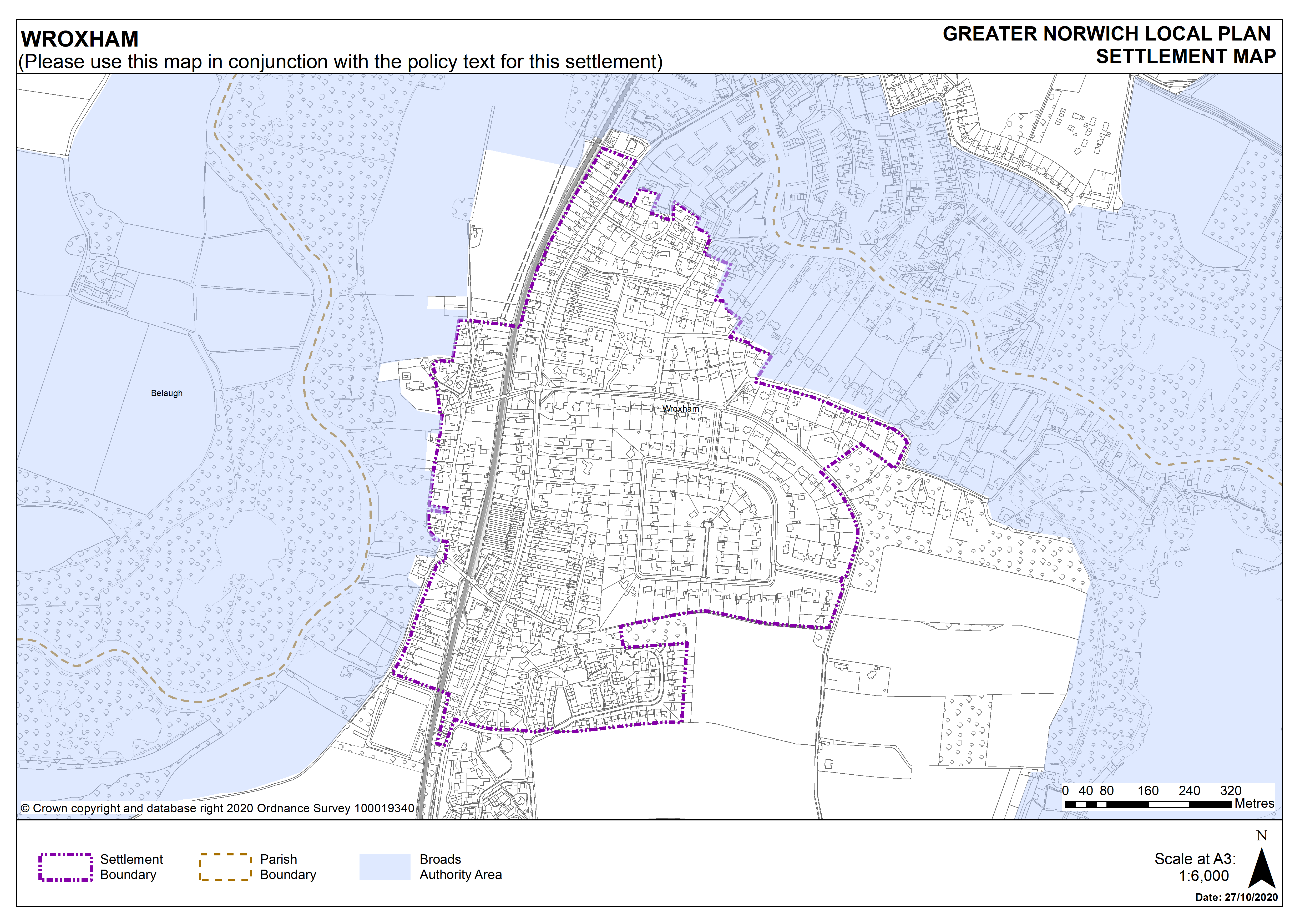 Wroxham Settlement Map